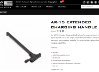 American Weapons Components: AR-15 Extended Charging Handle Review
